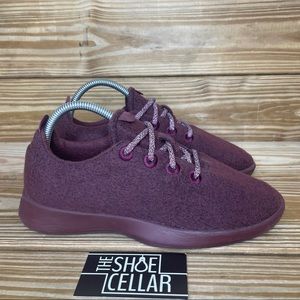 Allbirds Women’s 9 Wool Runners Burgundy Cranberry Lace Up Sneakers